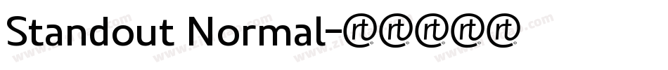Standout Normal字体转换